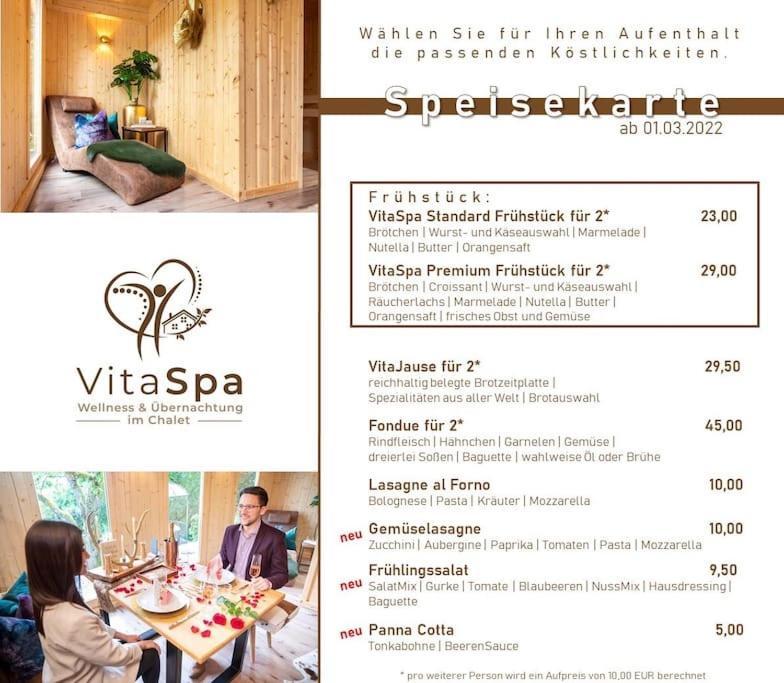 Chalet Vitaspa - Whirlpool & Sauna Privatspa 페그니츠 외부 사진