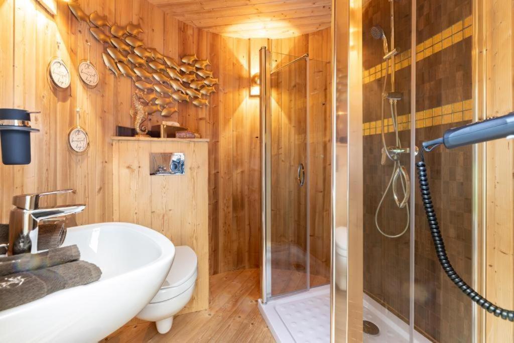 Chalet Vitaspa - Whirlpool & Sauna Privatspa 페그니츠 외부 사진